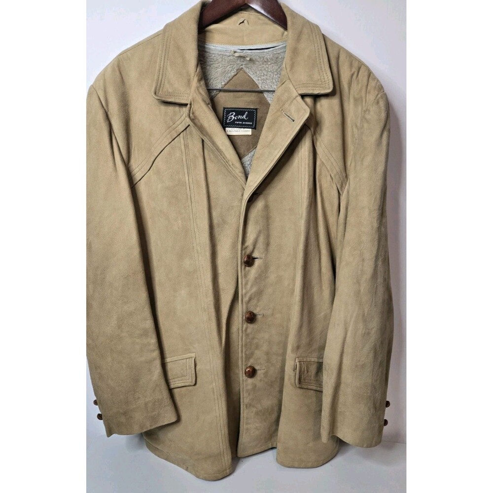VTG‎ Bond Fifth Avenue Mens Suede Size 46 Jacket